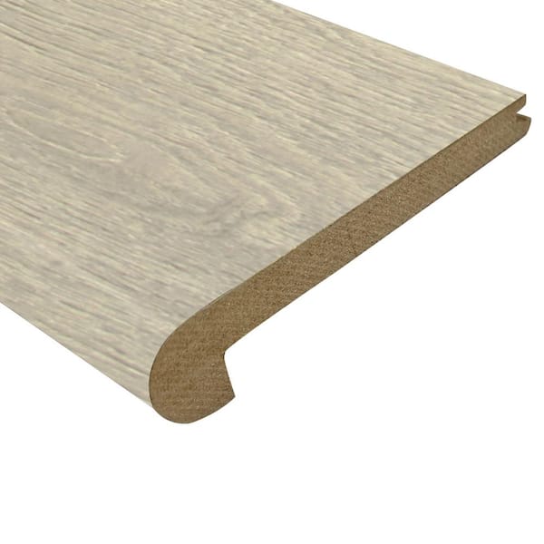 ASPEN FLOORING Pinnacle 1 in. Thick x 2.83 in. Width x 94.5 in. Length Install via Adhesive Embossed Wood Look Laminate Stair Nosing
