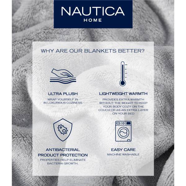 Nautica Ultra Soft Plush Solid 1-Piece Gray Microfiber European Sham  USHSGY1117138 - The Home Depot