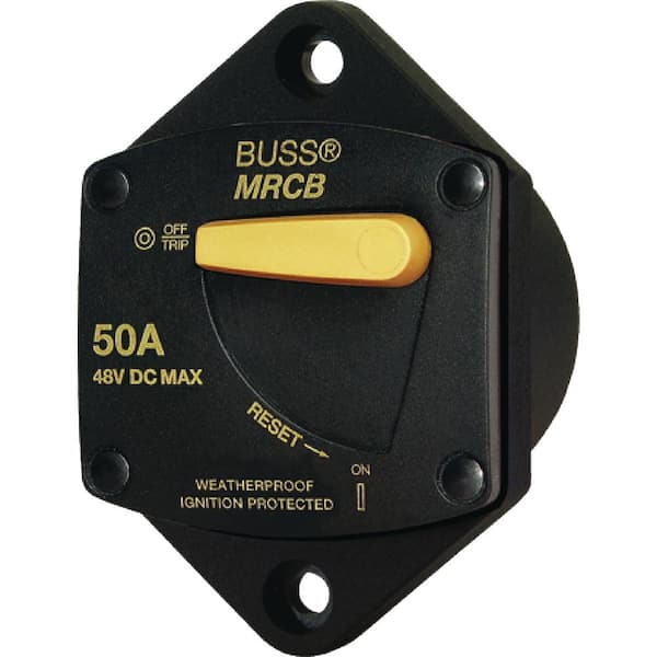 Blue Sea Systems 187 Series DC Circuit Breaker - Panel Mount, 60 Amps