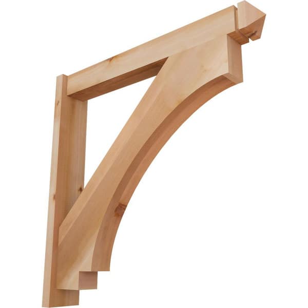 Ekena Millwork 6 in. x 36 in. x 36 in. Imperial Arts and Crafts Smooth Western Red Cedar Outlooker