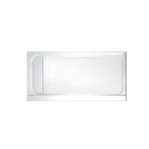 Catalina 60 in. L x 32 in. W Alcove Shower Pan Base with Left Drain in White