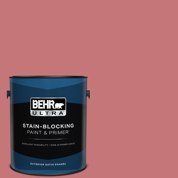 BEHR ULTRA 1 gal. #150D-5 Deep Bloom Satin Enamel Exterior Paint & Primer