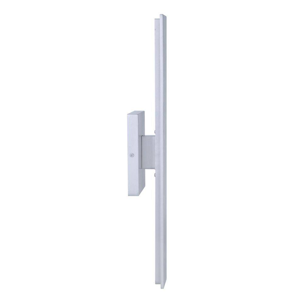 Brushed Aluminum Modern LED Wall Sconce Lantern