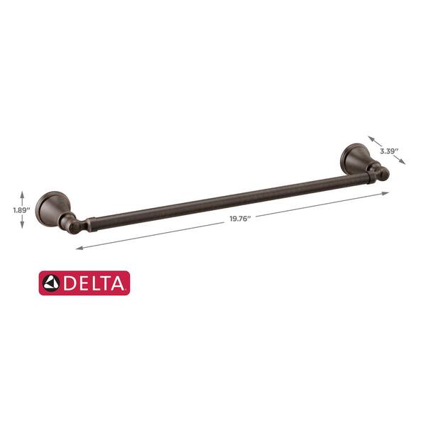 Bath Bronze Delta Faucet 73218RB Woodhurst Towel Bar Home
