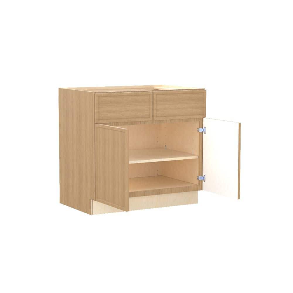 Franklin 33 in. W x 21 in. D x 34.5 in. H Assembled Plywood Base Bath Cabinet in Vanguard Oak with Soft Close price history on PriceWatchPro