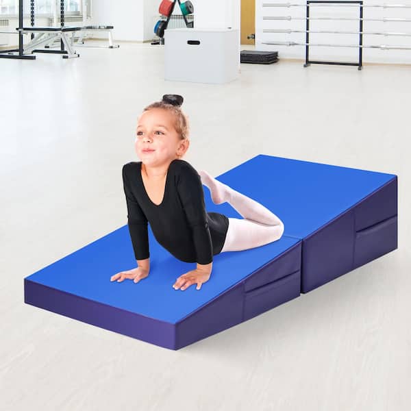Brand new sealed yoga mat excercise workout mat blue with carrying