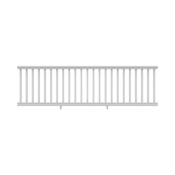 Bella Premier Series 10 ft. x 36 in. White Vinyl Rail Kit with Square Balusters