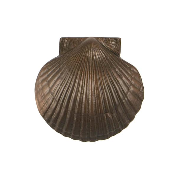 Oiled Bronze Scallop Door Knocker