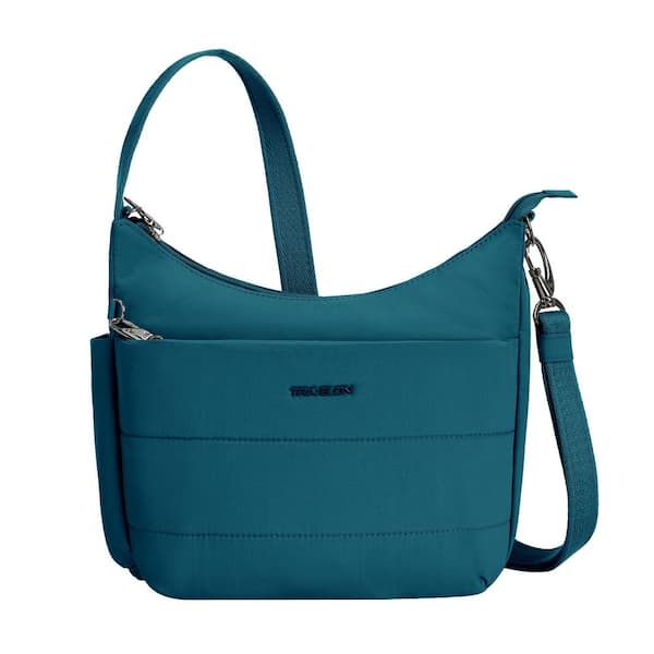 Anti-Theft Capri Blue Roam Medium Crossbody Tote Bag