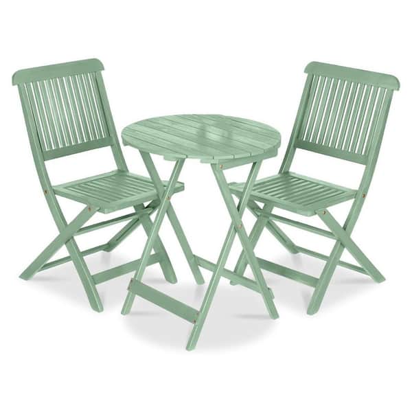 Mint 3-Piece Teak Patio Conversation Seating Set