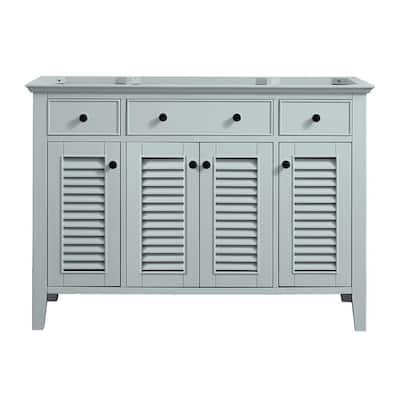 Fallworth 48 in. W x 21-1/2 in. D Bathroom Vanity Cabinet Only in Light Green