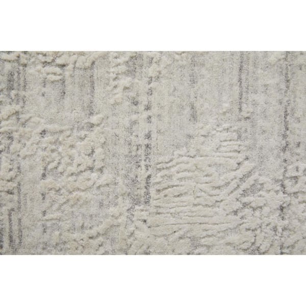 12 ft. x 15 ft. Gray, Ivory Abstract Area Rug