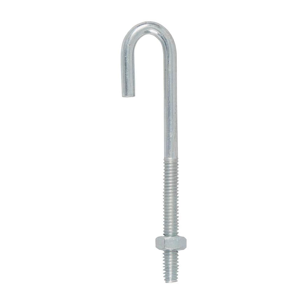 1/4 in. x 4 in. Zinc J-Bolt