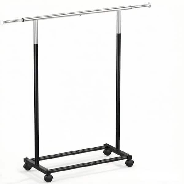 Black 58.25H x 47.75W x 17D in. Metal Freestanding Clothes Drying Rack
