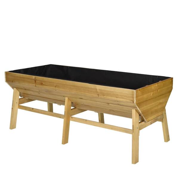 Reviews for VEIKOUS 70 in. L Oversized Wooden Raised Garden Bed With