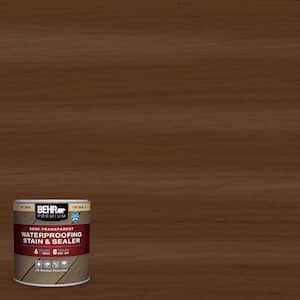 8 oz. #ST-129 Chocolate Semi-Transparent Waterproofing Exterior Wood Stain and Sealer Sample