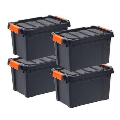HDX 27-Gallon Tough Storage Tote JUST $6.98 (Reg $10) at Home Depot – Today  Only!