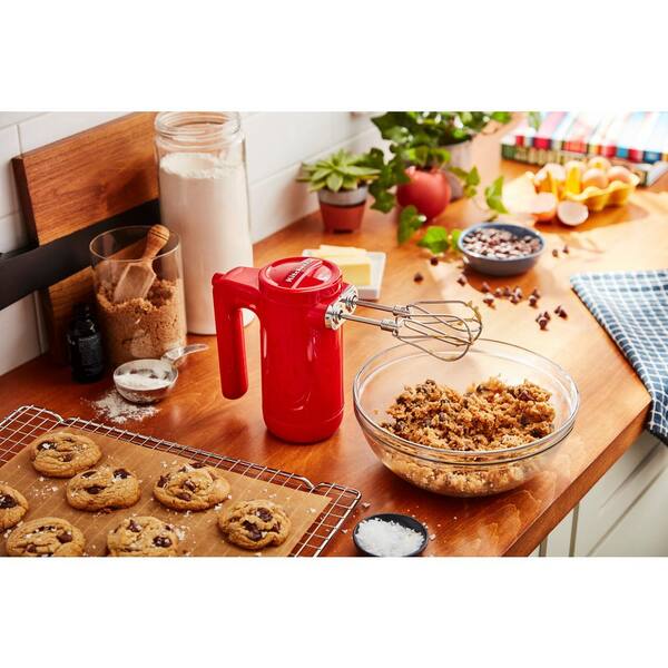  KitchenAid Cordless 7 Speed Hand Mixer - KHMB732, Empire Red:  Home & Kitchen