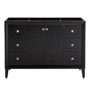 Austell 48 in. W x 22 in. D x 34 in. H Bath Vanity Cabinet without Top in Black