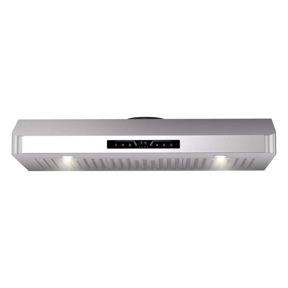 36 in. 900 CFM Smart Under Mount Ducted Range Hood in Stainless Steel Gesture Control LED Lights and Delay Off price history on PriceWatchPro