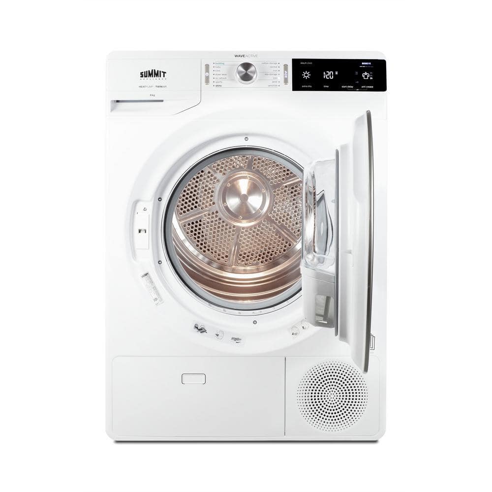 Summit Appliance SLD242W Summit Appliance 3.88 Cubic Feet Ventless Electric Stackable Dryer