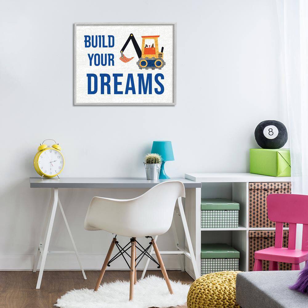 Build Your Dreams by Conrad Knutsen Gray Framed Typography Giclee Art Print 24 in. x 30 in. price history on PriceWatchPro