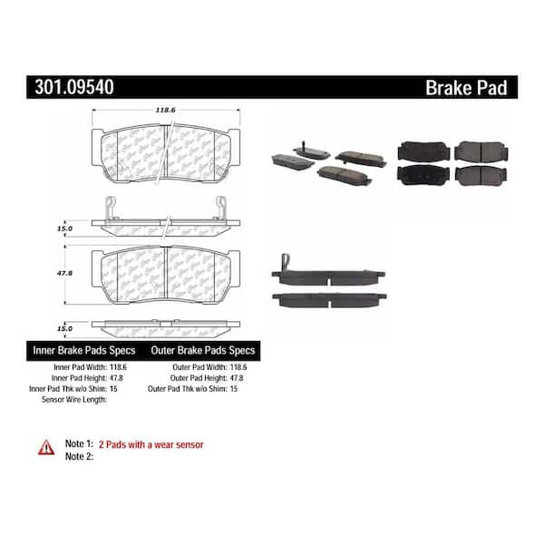 Centric Parts Disc Brake Pad Set