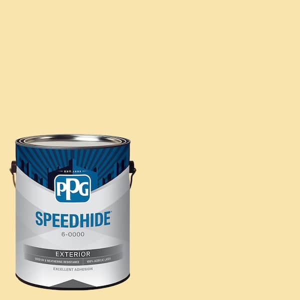 SPEEDHIDE 1 gal. PPG12-01 Corn Silk Flat Exterior Paint