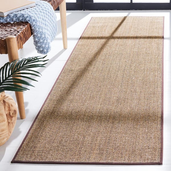 Martha Stewart Light Brown 2 ft. x 10 ft. Basket Marle Runner Rug