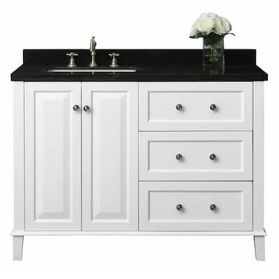 Ancerre Designs Sink On Left Side, Bathroom Vanity Top Sink Left Side