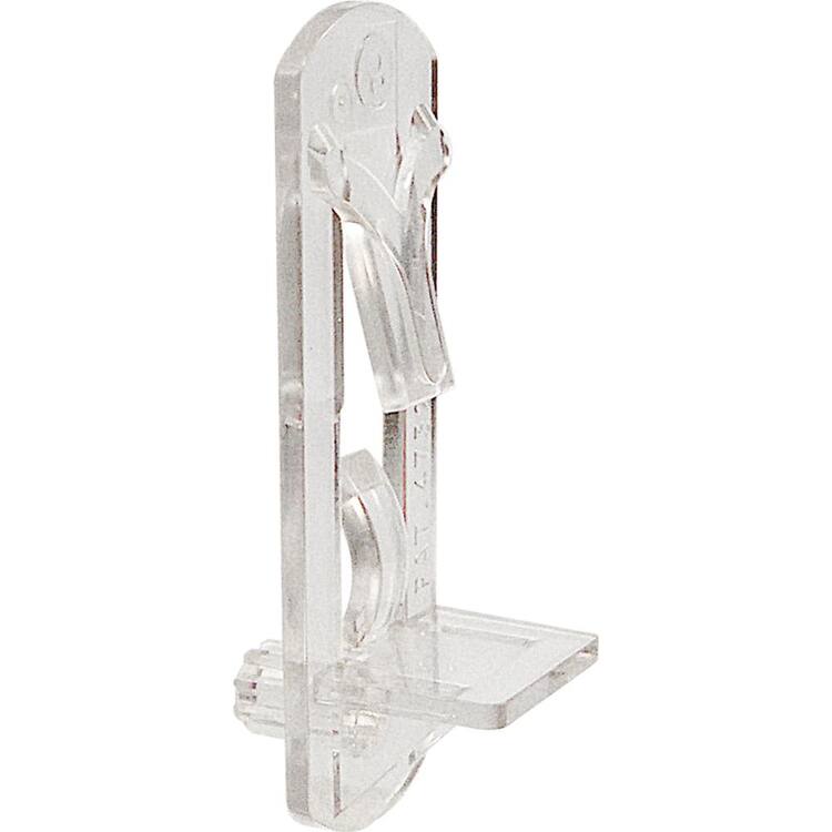 Prime-Line 1/4 in., Plastic, Clear Locking Shelf Pegs (6-pack)