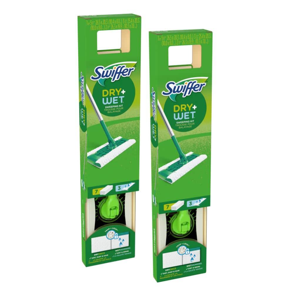 Swiffer Sweeper Dry and Wet Starter Mop Kit (2-Pack) 079168938792
