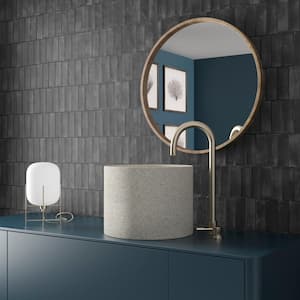 Coco Matte Black Hat 2 in. x 5-7/8 in. Porcelain Floor and Wall Tile (5.94 sq. ft./Case)