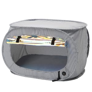 Grey Enterlude Electronic Heating Lightweight and Collapsible Pet Tent
