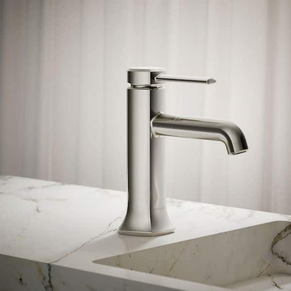 Occasion Single-Handle Bathroom Faucet in Vibrant Polished Nickel