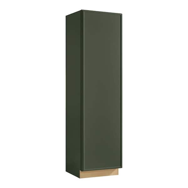 Leyton 24 in. W x 24 in. D x 90 in. H Ready To Assemble Plywood Slim Shaker Utility Pantry Kitchen Cabinet in Fern Green