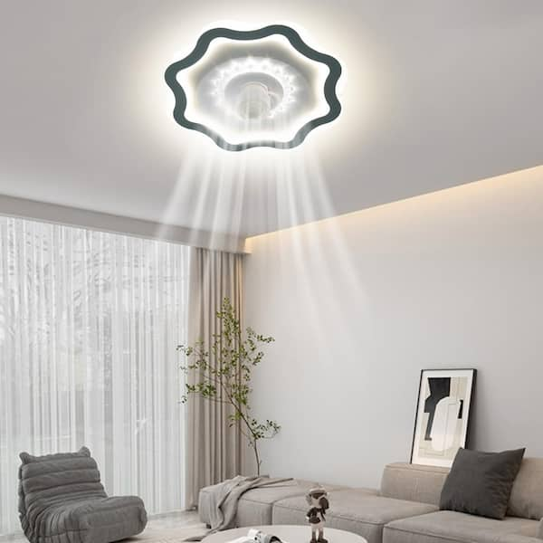 SUROTET Ceiling Fan with Lights,LED Ceiling Fan Lamp Flower store Shape Bedroom Ceilin