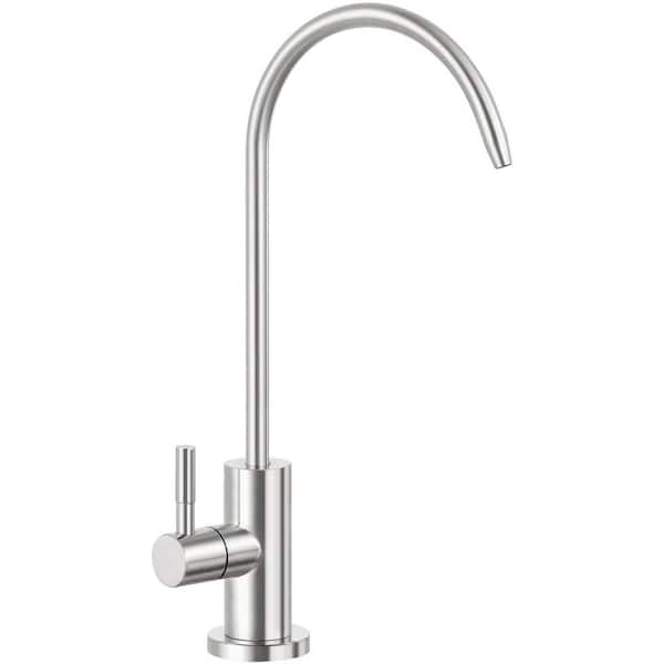 Single Handle Deck Mount Standard Kitchen Faucet Drinking Water Faucets in Brushed Nickel