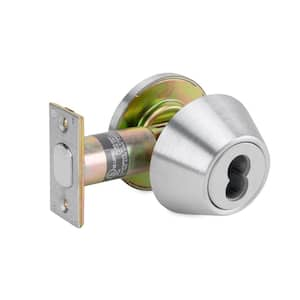 700 Series Grade 2 Brushed Chrome Single Cylinder Deadbolt with IC Less Core