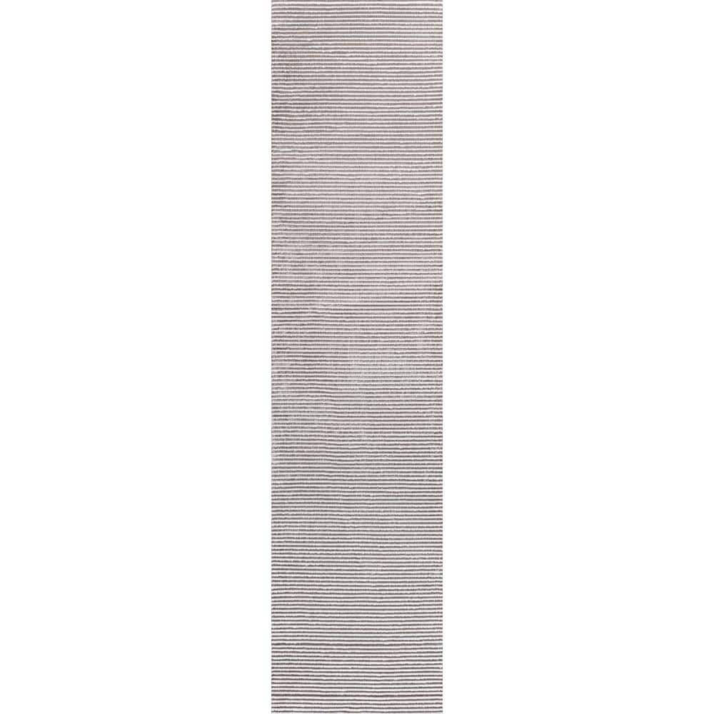 Cole Modern Minimalist Pinstripe High-Low Dark Silver/White 2 ft. x 8 ft. Runner Rug price history on PriceWatchPro