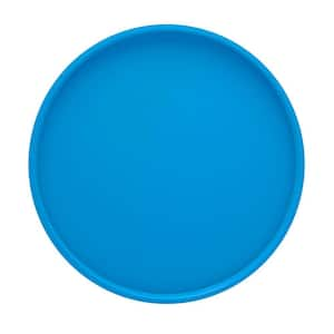 Bartenders Choice Fun Colors 14 in. Round Serving Tray in Process Blue