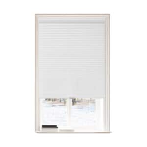 White Polyester 20 in.W x 72 in.L Light Filtering Cordless POSH Honeycomb Cellular Shade