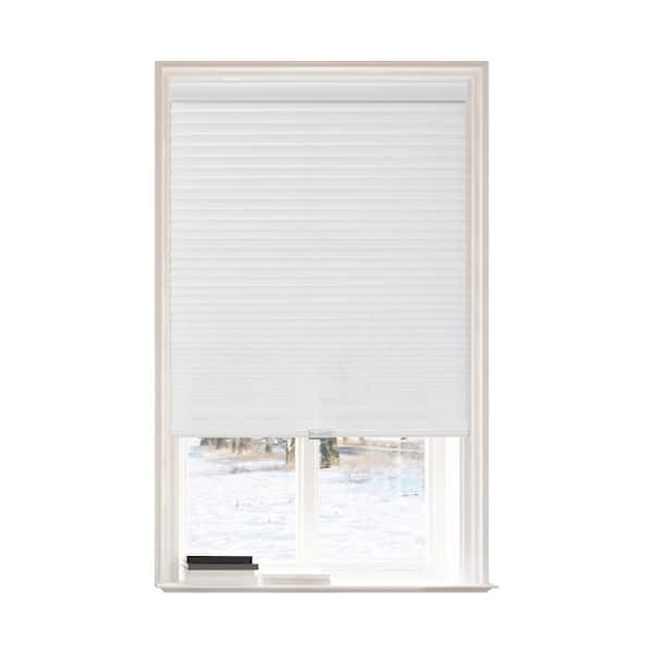 Lumi Home Furnishings White Polyester 68 in.W x 72 in.L Light Filtering Cordless POSH Honeycomb Cellular Shade