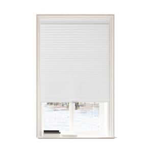 White Polyester 42 in.W x 72 in.L Light Filtering Cordless POSH Honeycomb Cellular Shade
