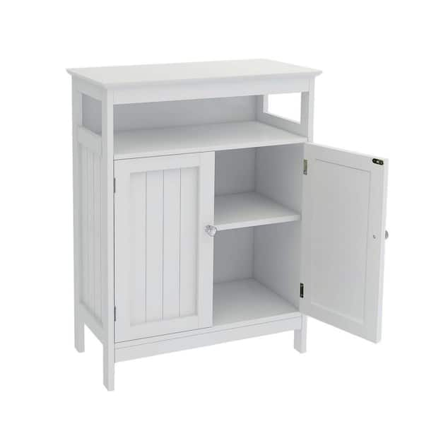 23.62 in. W x 11.8 in. D x 39.57 in. H White Bathroom Standing