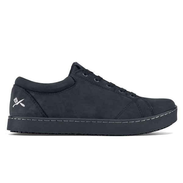 MOZO Women's Mavi Slip Resistant Athletic Shoes - Soft Toe - Black Size 7.5(M)