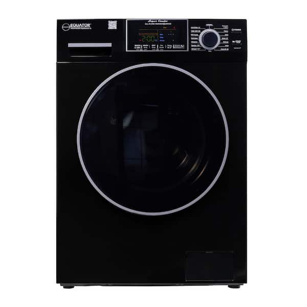 1.62 cu.ft. Pet Compact 110V Vented/Ventless 15 lbs Sani Washer Dryer Combo 1400 RPM in Black