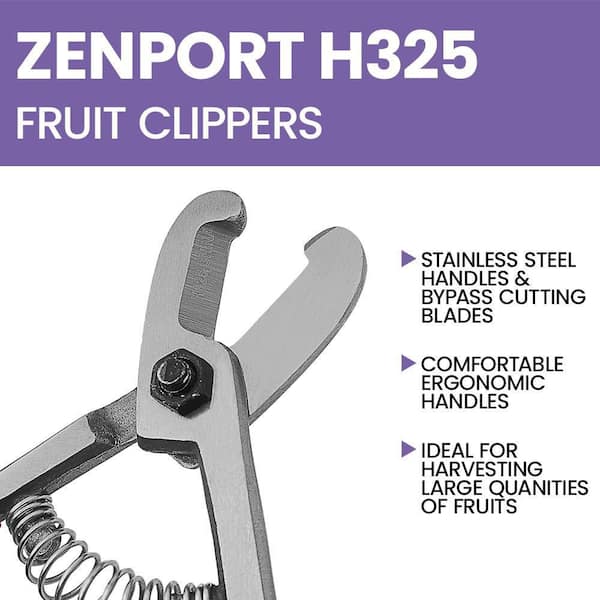 ZENPORT 5.25 in. L Forged Stainless Steel Fruit Shears/Avocado
