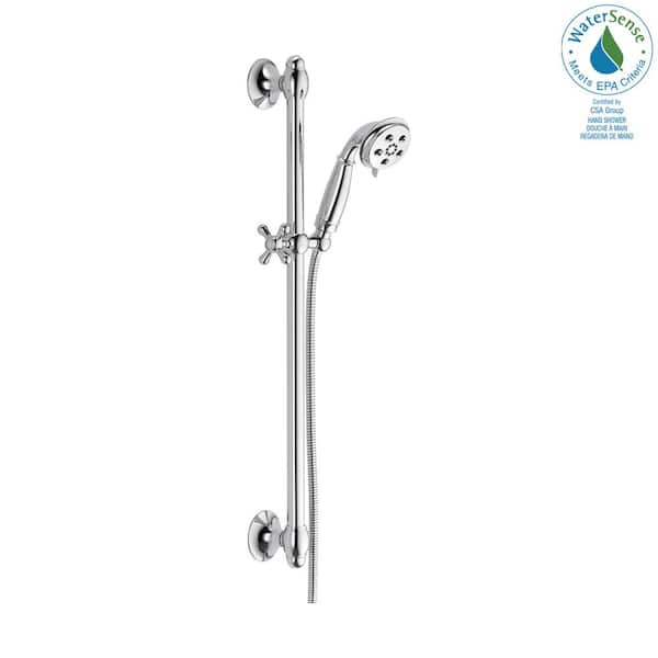 Delta 3-Spray Patterns 1.75 GPM 3.34 in. Wall Mount Handheld