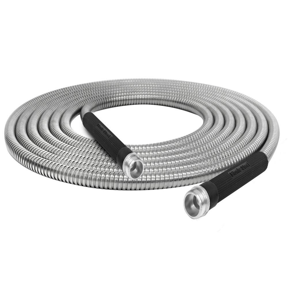 Bionic Steel 1 2 In Dia X 100 Ft Heavy Duty Stainless Steel Garden Hose 1584 The Home Depot